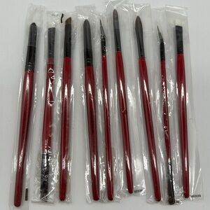 Smashbox Makeup Cosmetics Brushes Lot of Eight Brushes in Packaging